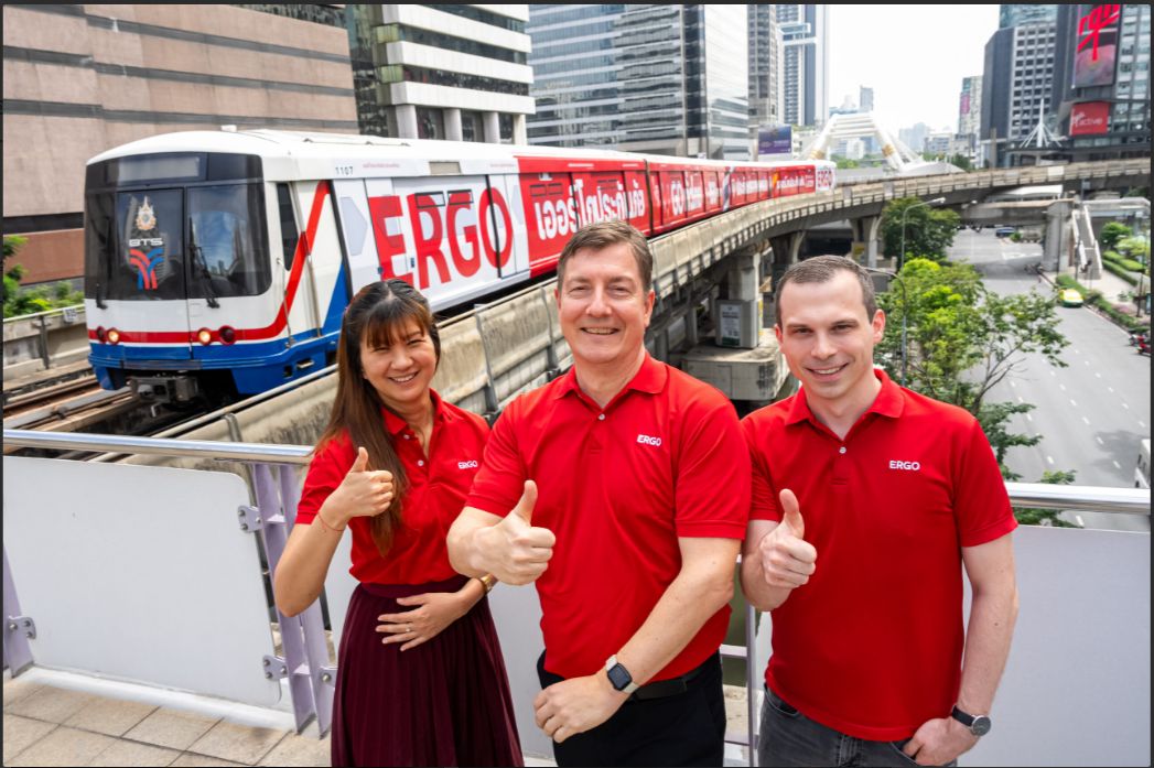 เออร์โกประกันภัย ขยายธุรกิจ 160 สาขา ทุ่มงบสร้างแบรนด์ในกรุงเทพฯ และต่างจังหวัด พร้อมเปิดตัวโฆษณาบนรถไฟฟ้าบีทีเอส